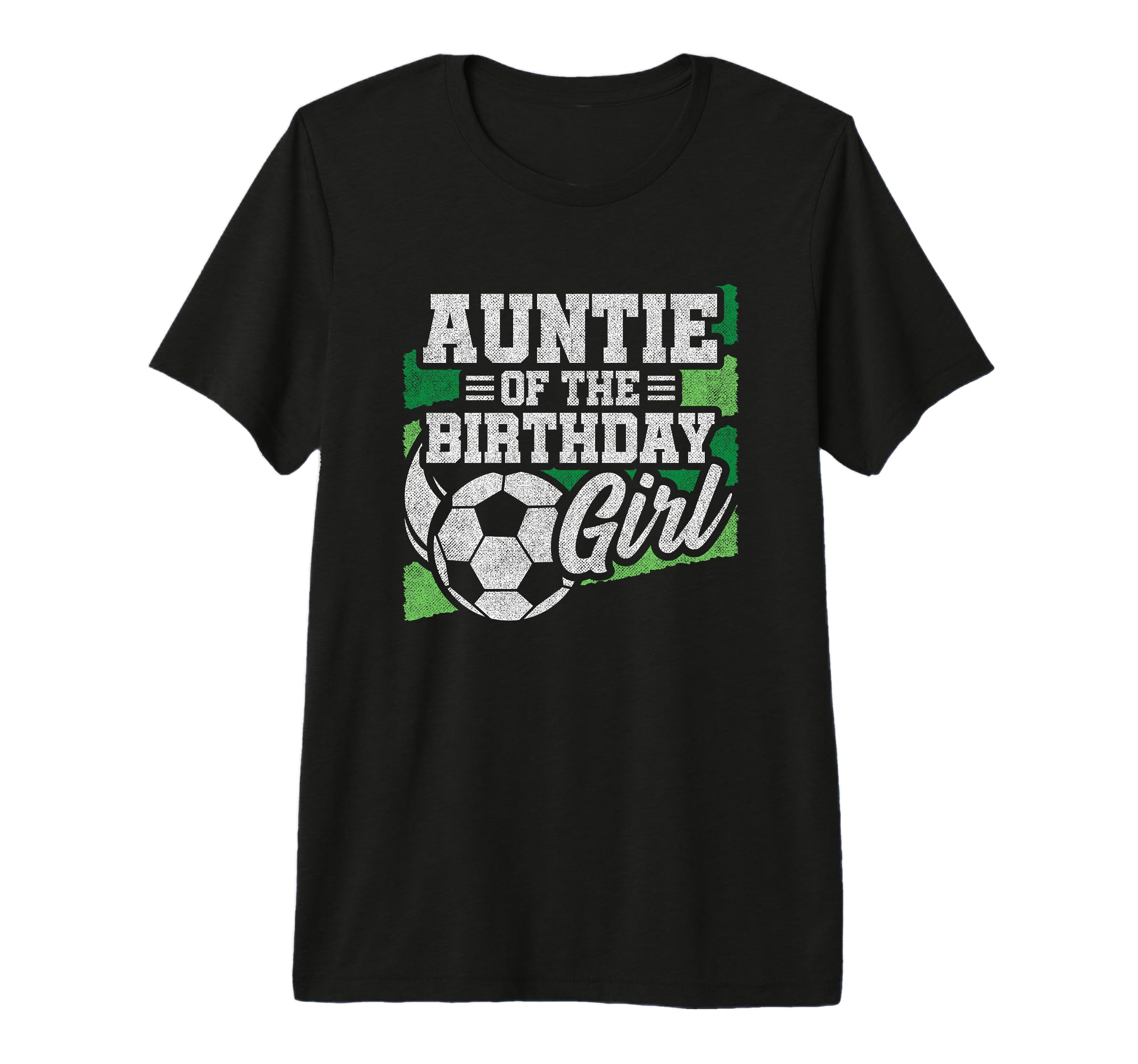 Birthday Soccer Birthday Birthday Auntie T-Shirt - Unique Graphic Unisex