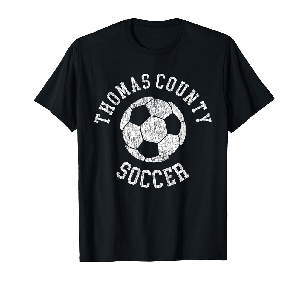 Thomas County Soccer Distressed 90S T-Shirt - Aesthetic Graphic for Adults