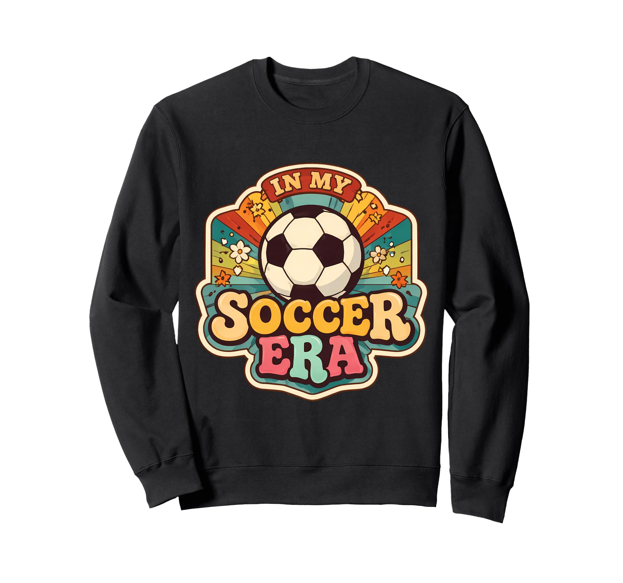 My Soccer Era Groovy Player Coach Sweatshirt - Novelty Apparel Unisex