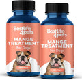 Mange Treatment for Dogs, Natural Dog Itching Skin Relief for Demodectic & Puppy Mange, Mites, Canine Scabies, Helps Dogs Skin Irritation, Hot Spots, Hair Loss, and Canine Dandruff, 800 Odorless Pills