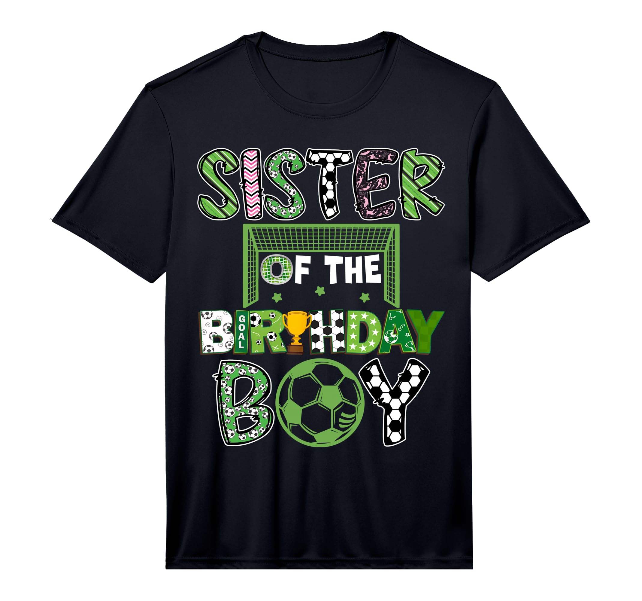 Sister Birthday Soccer Player T-Shirt - Aesthetic Graphic Men Women
