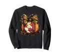 Fall Soccer Leopard Pumpkin Sweatshirt - Novelty Apparel for Adults