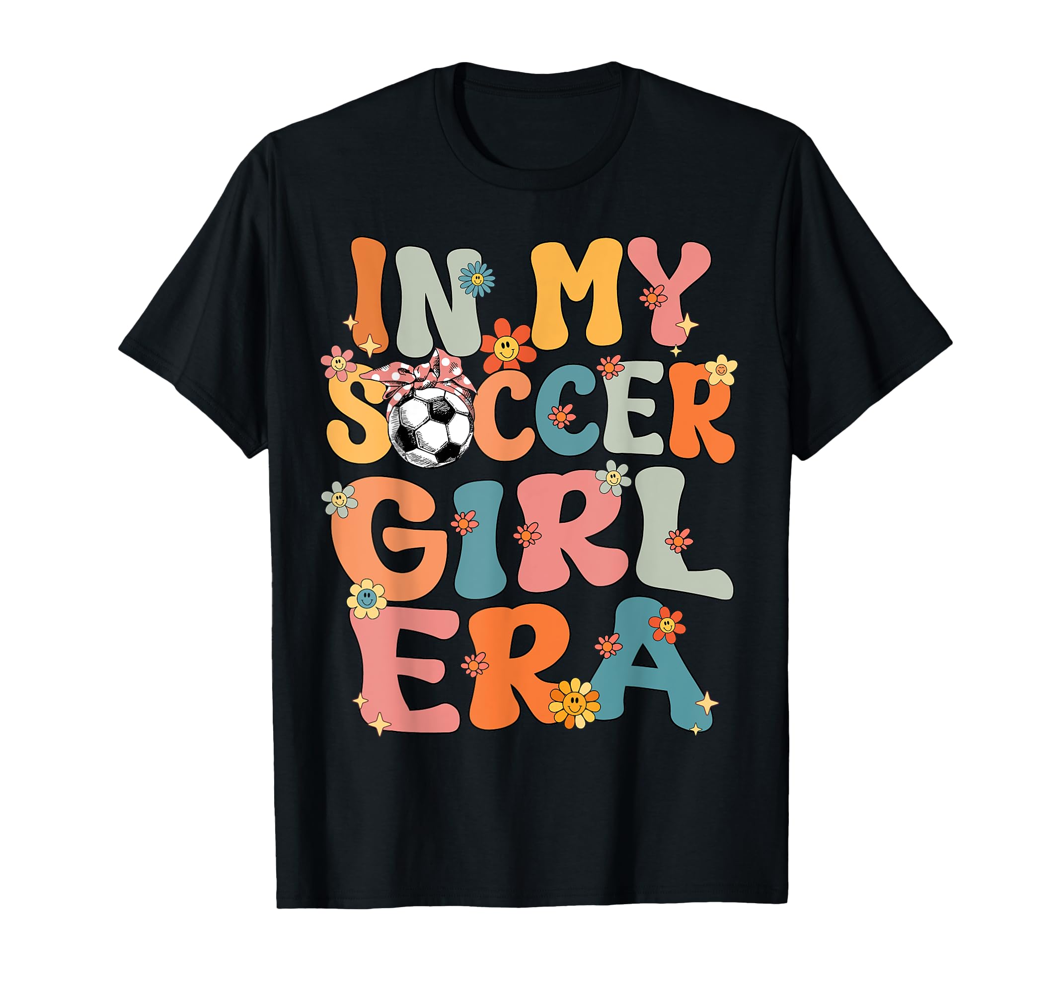 My Soccer Era Groovy Soccer Soccer T-Shirt - Casual Everyday Wear Men Women