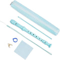 Recorder Instrument for Beginner Kids Adults,8-Hole Soprano Descant Recorder Music Flute with with Cleaning Rod & Leather Case For School Student Home Entertainment(2-Flash Woven Blue)