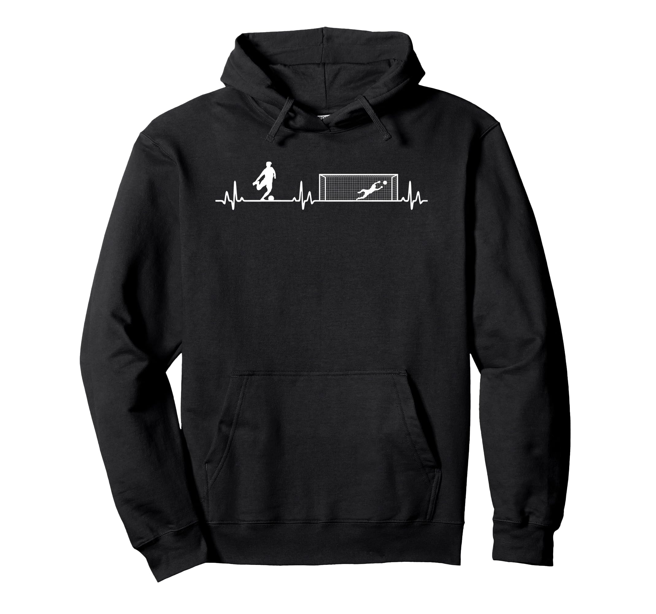 Heartbeat Soccer Players And Soccer Lover Hoodie - Aesthetic Graphic Unisex