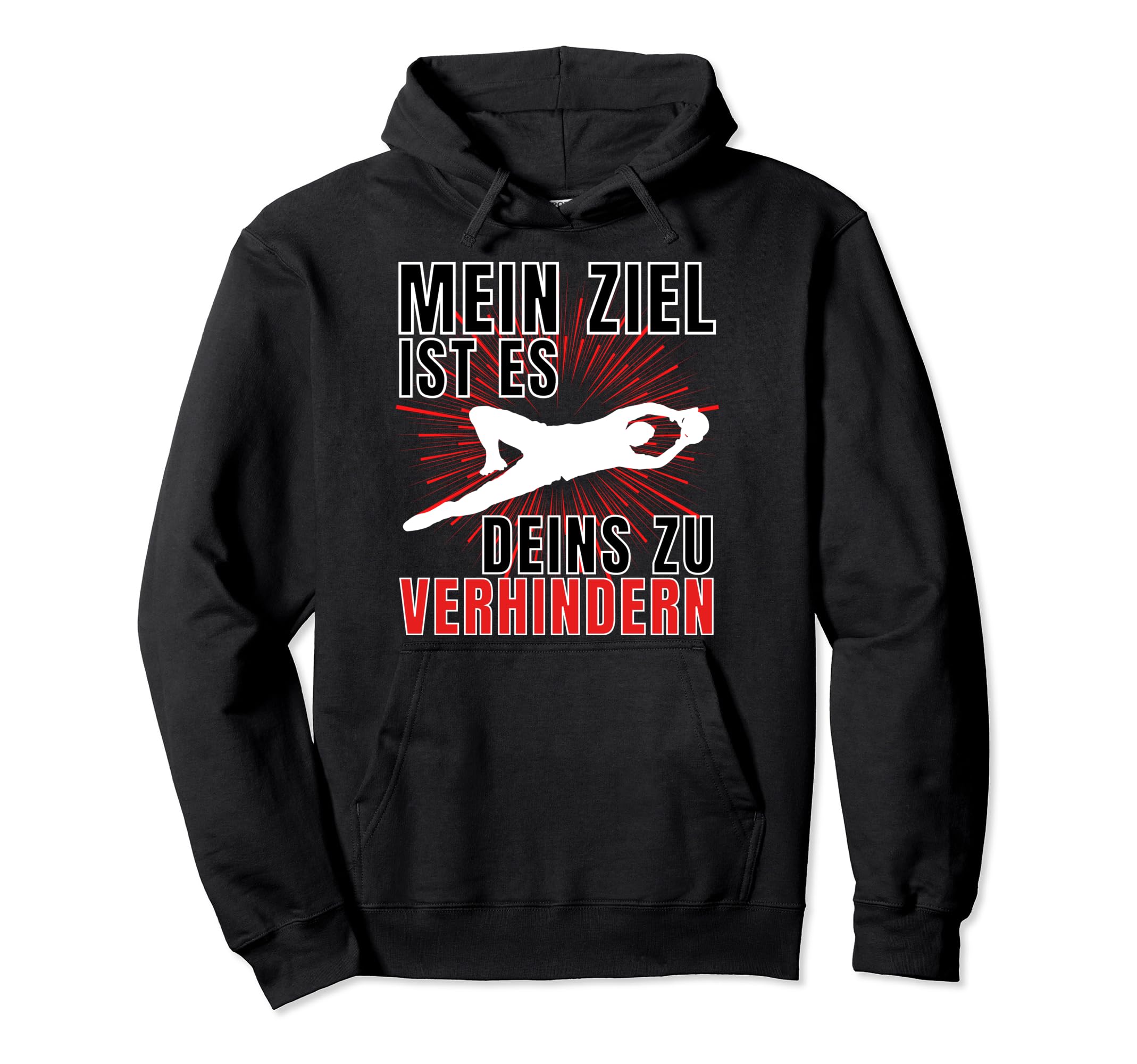 Mens Goalkeeper Goalkeeper Funny Football Hoodie - Unique Graphic Men Women