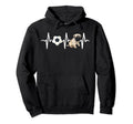 Soccer Pug Heartbeat Dog Lover Hoodie - Novelty Apparel Men Women