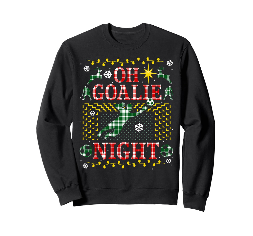 Funny Soccer Goalie Ugly Party Sweatshirt - Fun Novelty Design for Adults