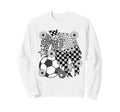 Soccer Ball Mama Coquette Bow Soccer Sweatshirt - Streetwear Style Unisex