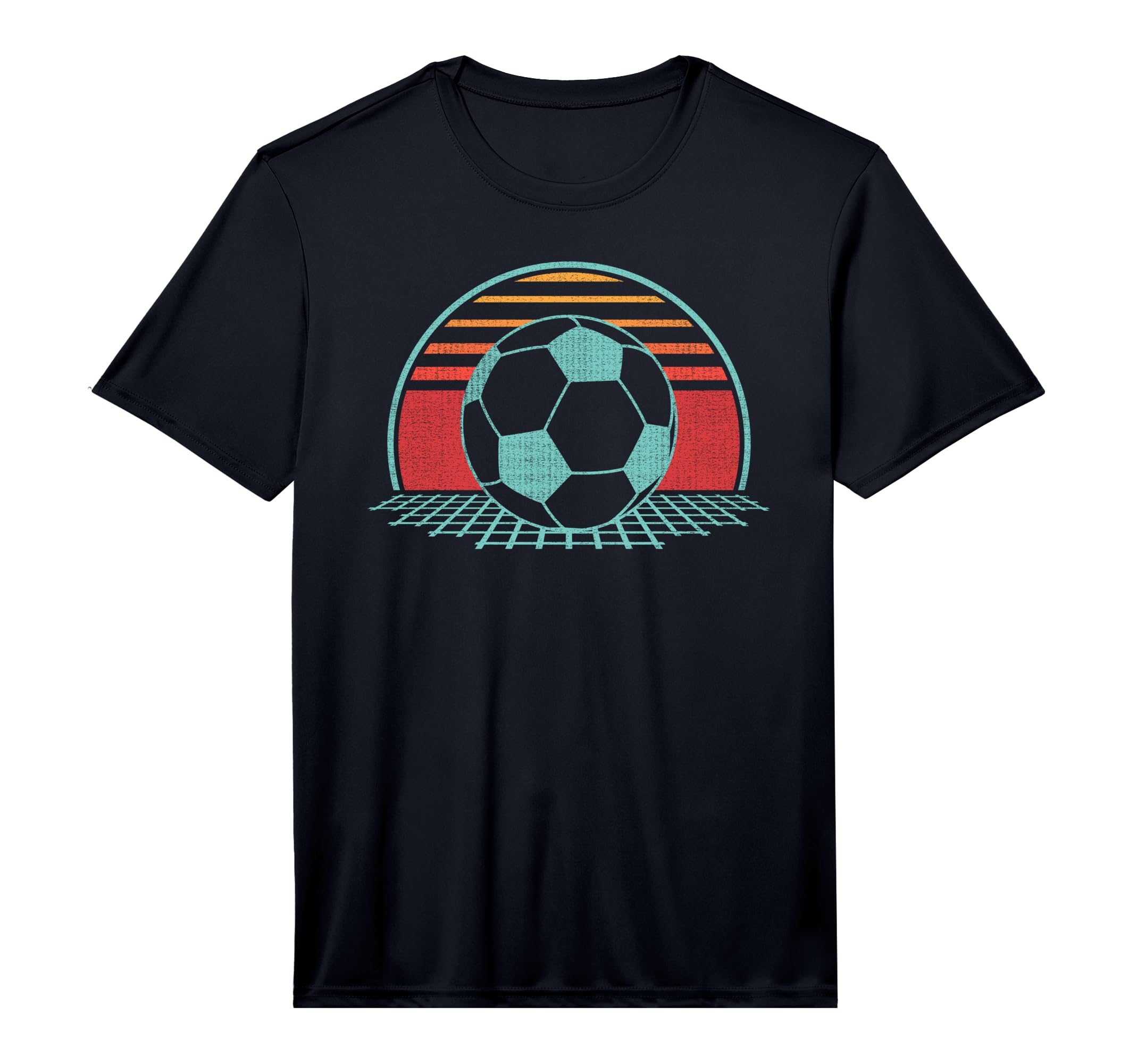 Soccer Ball 80S Soccer Player Performance T-Shirt - Custom Art Print Unisex