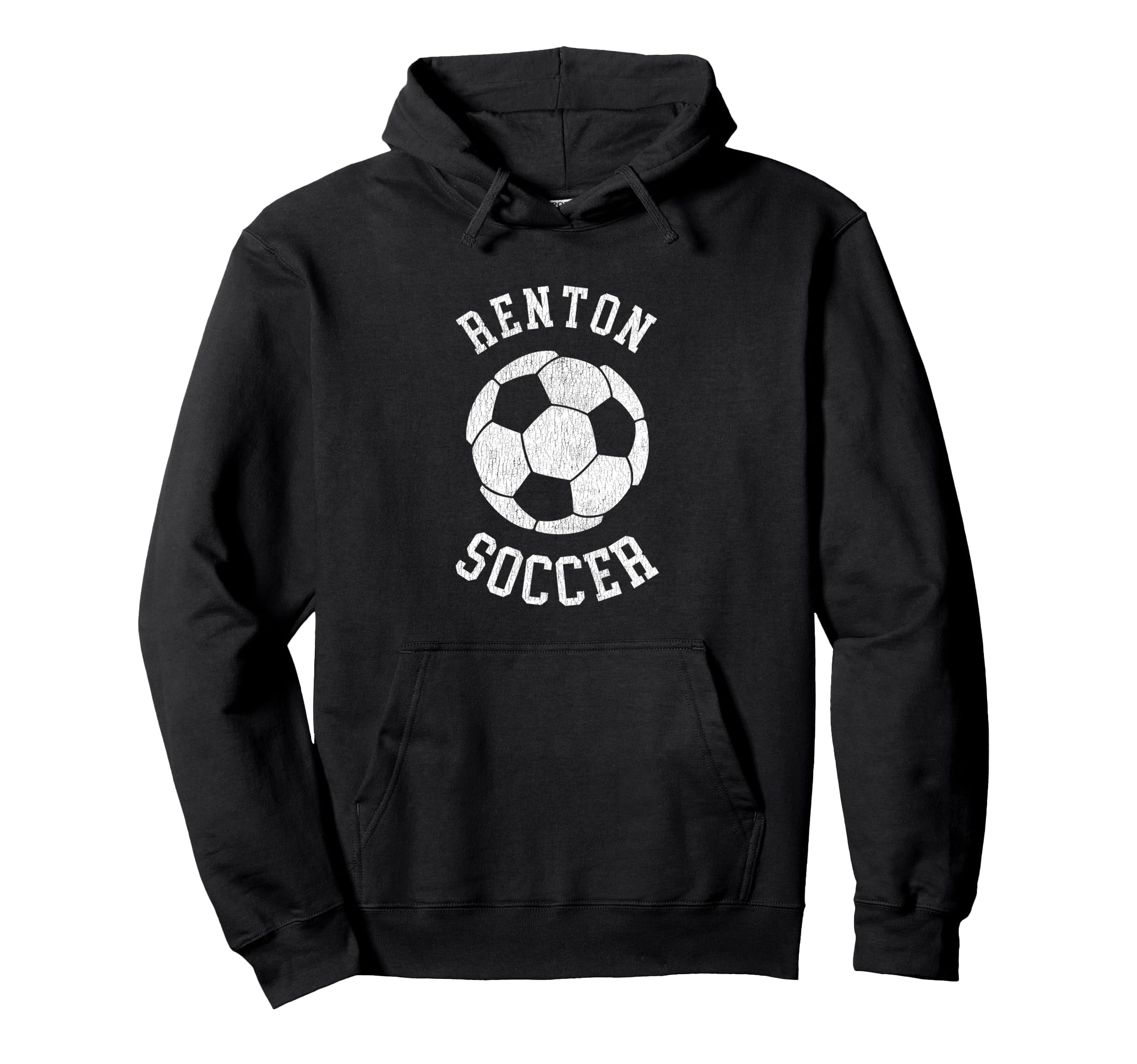 Renton Soccer Distressed 90S Hoodie - Graphic Print for Adults