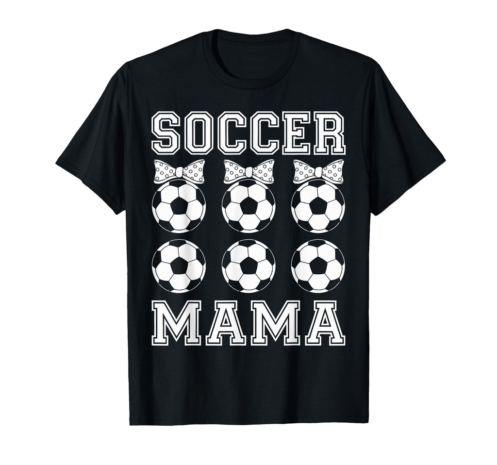 Soccer Mama Coquette Bow Soccer Mom Bow T-Shirt - Novelty Apparel Unisex