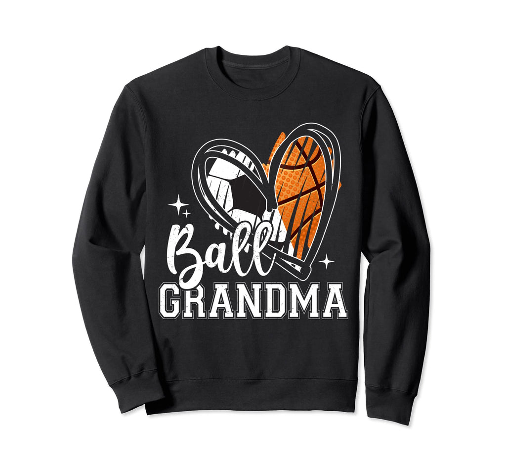 Ball Grandma Heart Soccer Sweatshirt - Streetwear Style Men Women