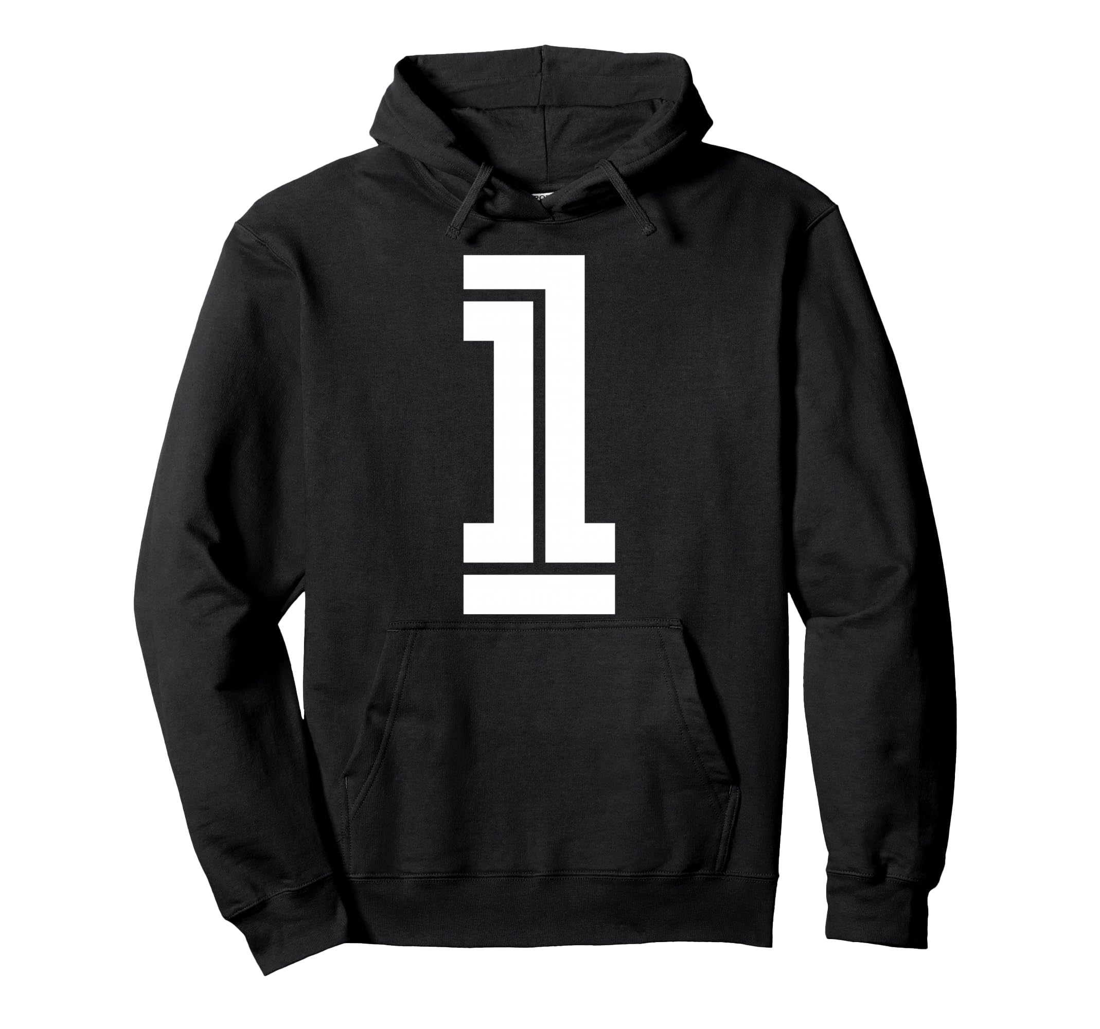 1 Sports Team Number Fan Hoodie - Unique Graphic Men Women
