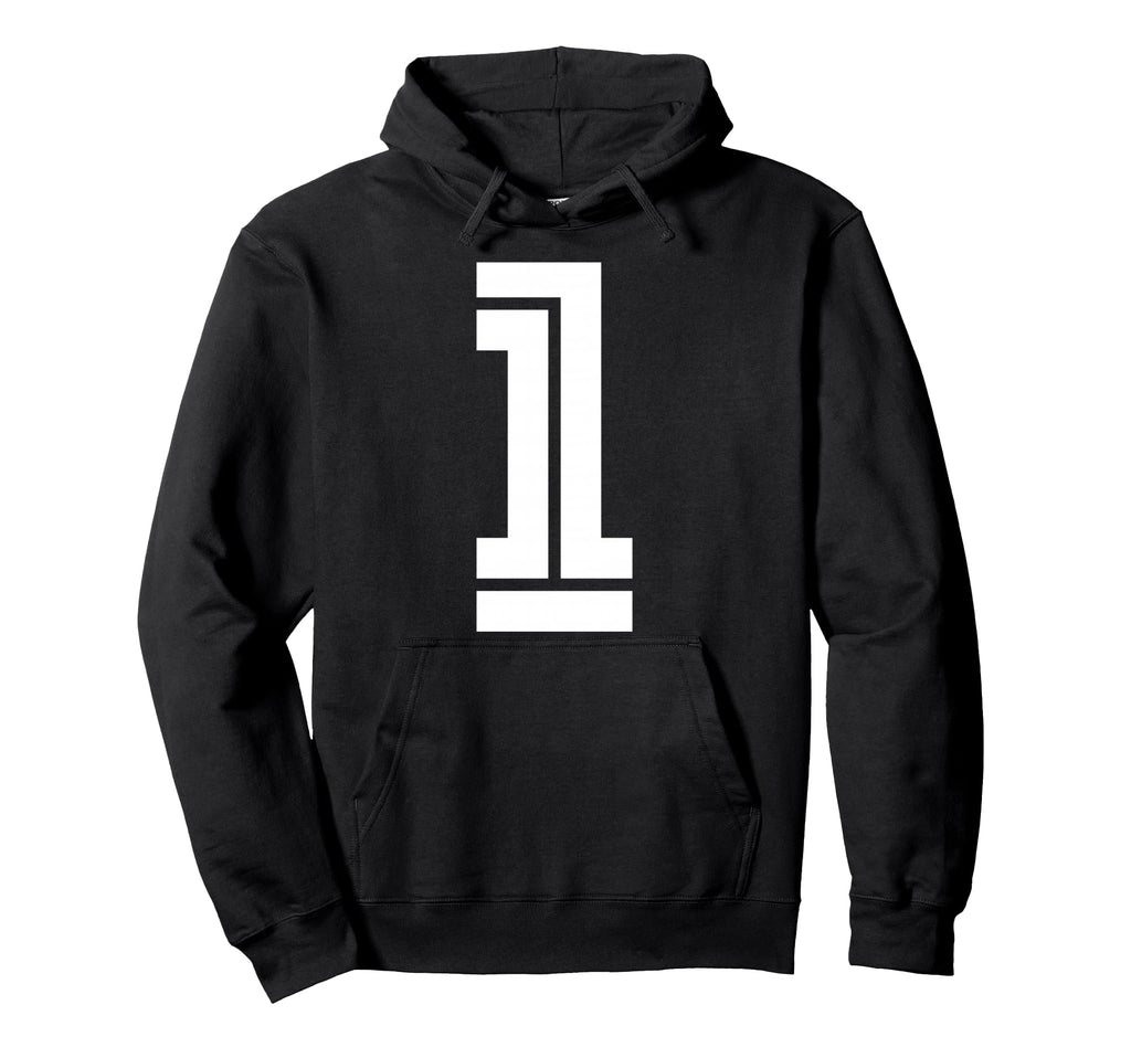 1 Sports Team Number Fan Hoodie - Fun Novelty Design Unisex