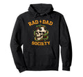 Soccer Father Rad Dad Society Hoodie - Fun Novelty Design Men Women
