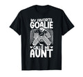Proud Ice Hockey Goalie Aunt Hockey T-Shirt - Custom Art Print Men Women