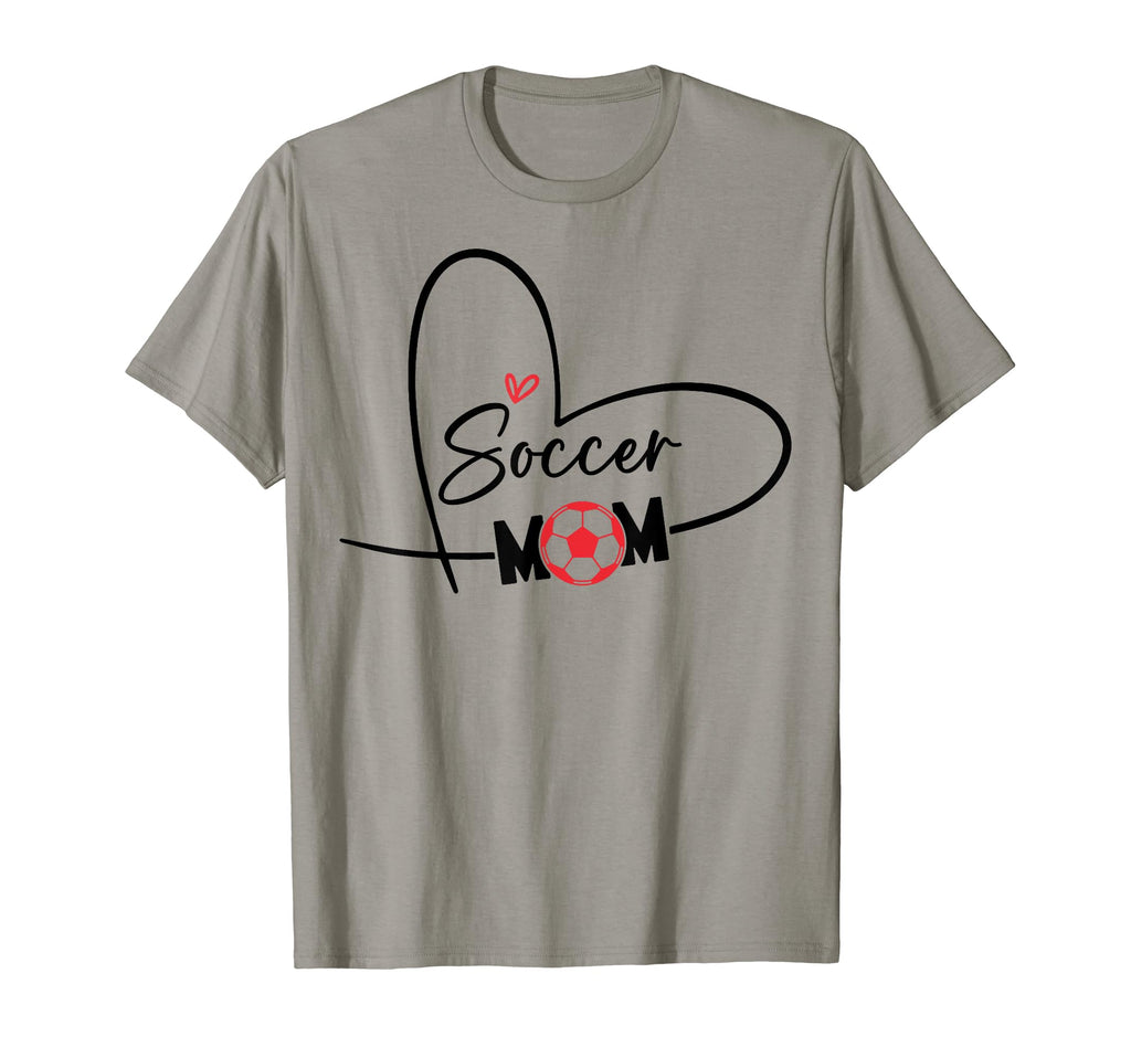 Soccer Mom Play Ball Soccer Heart T-Shirt - Aesthetic Graphic for Adults