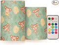 Flickering Flameless Candles, Cute Monkey LED Candles with Remote Timer, Set of 2 Battery Operated Candle for Valentine Wedding Birthday