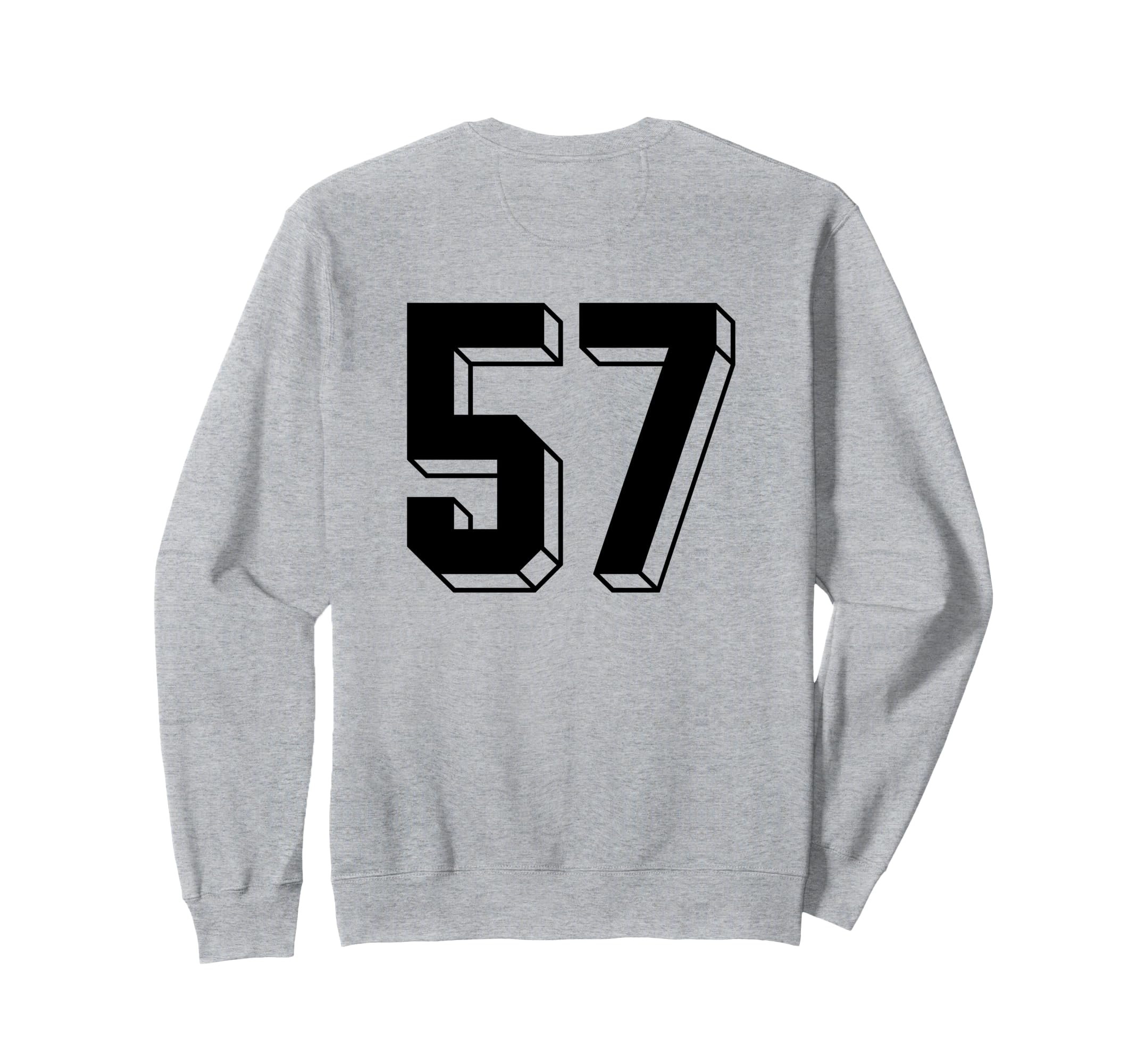 Number 57 Backside 80S 90S Team Sweatshirt - Graphic Print Men Women