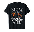Mom Eight 8 Birthday Basketball Bday T-Shirt - Streetwear Style Men Women