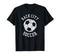 Rack City Soccer Distressed 90S T-Shirt - Fun Novelty Design for Adults