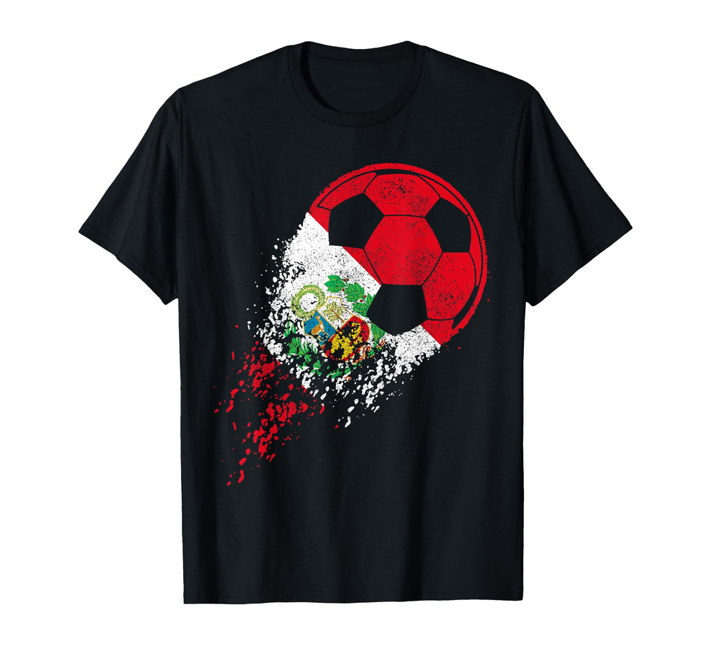 Peru Soccer Peruvian Flag Pride T-Shirt - Aesthetic Graphic Men Women