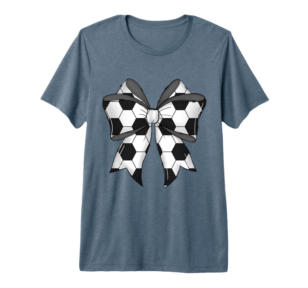 Coquette Bow Funny Soccer Ball Mom Life T-Shirt - Novelty Apparel Unisex