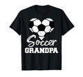 Soccer Grandpa Heart Funny Soccer T-Shirt - Streetwear Style Men Women