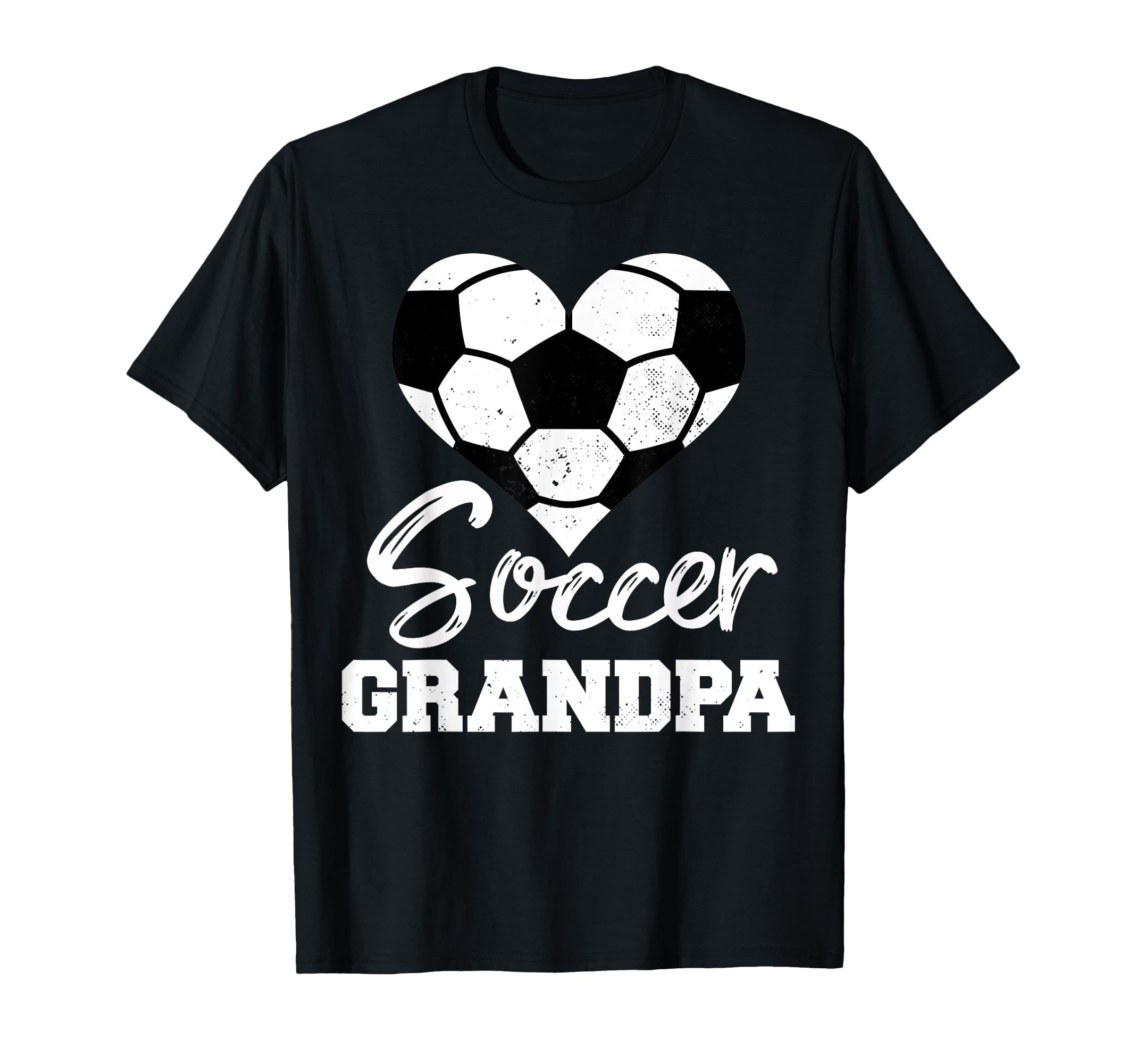Soccer Grandpa Heart Funny Soccer T-Shirt - Streetwear Style Men Women