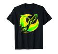 Dynamic Soccer Keeper Mid Air Save T-Shirt - Minimalist Print Men Women