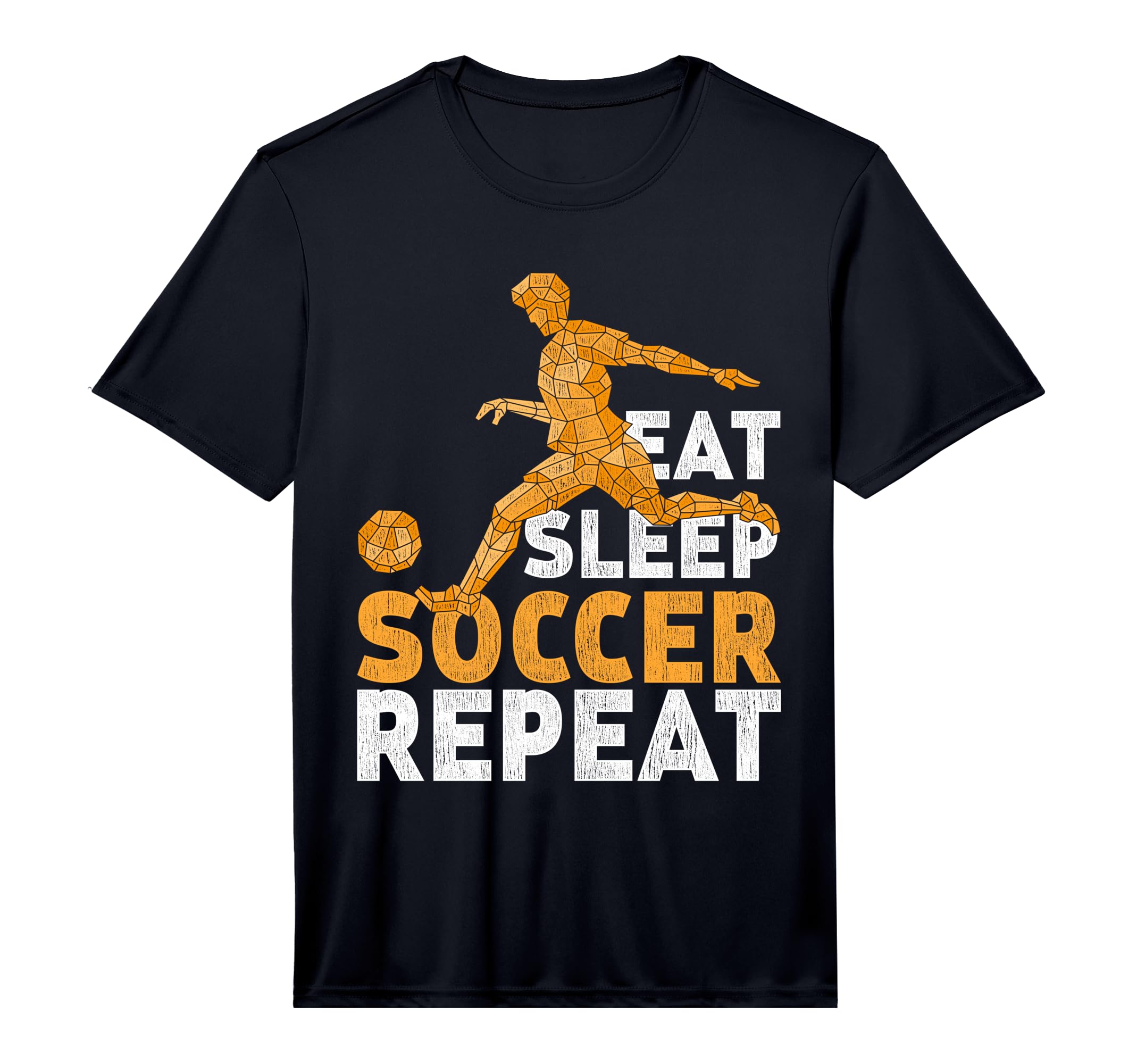 Eat Sleep Soccer Repeat Soccer Performance T-Shirt - Novelty Apparel Unisex