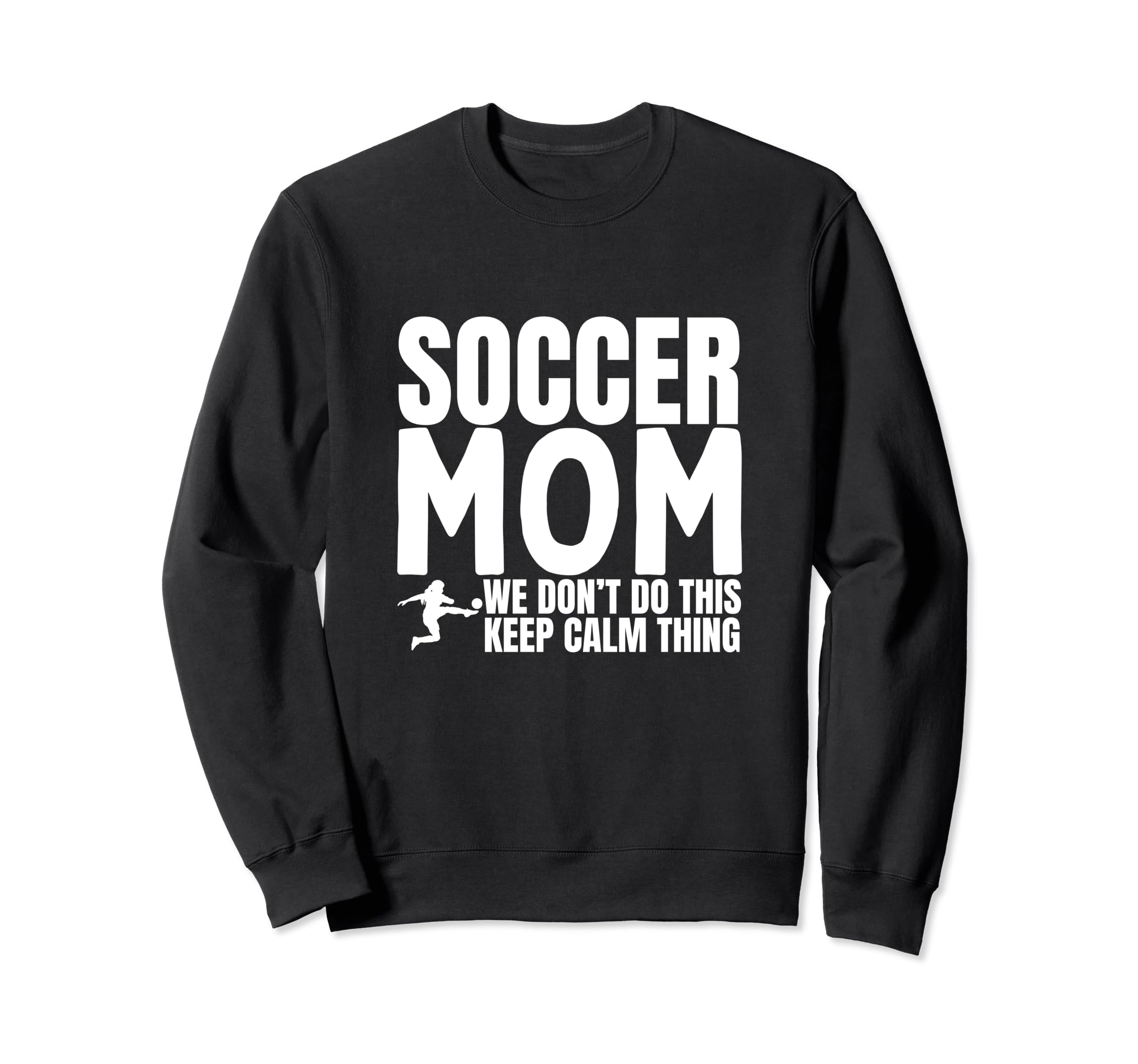 Soccer Mom Funny Soccer Player Sweatshirt - Minimalist Print Unisex