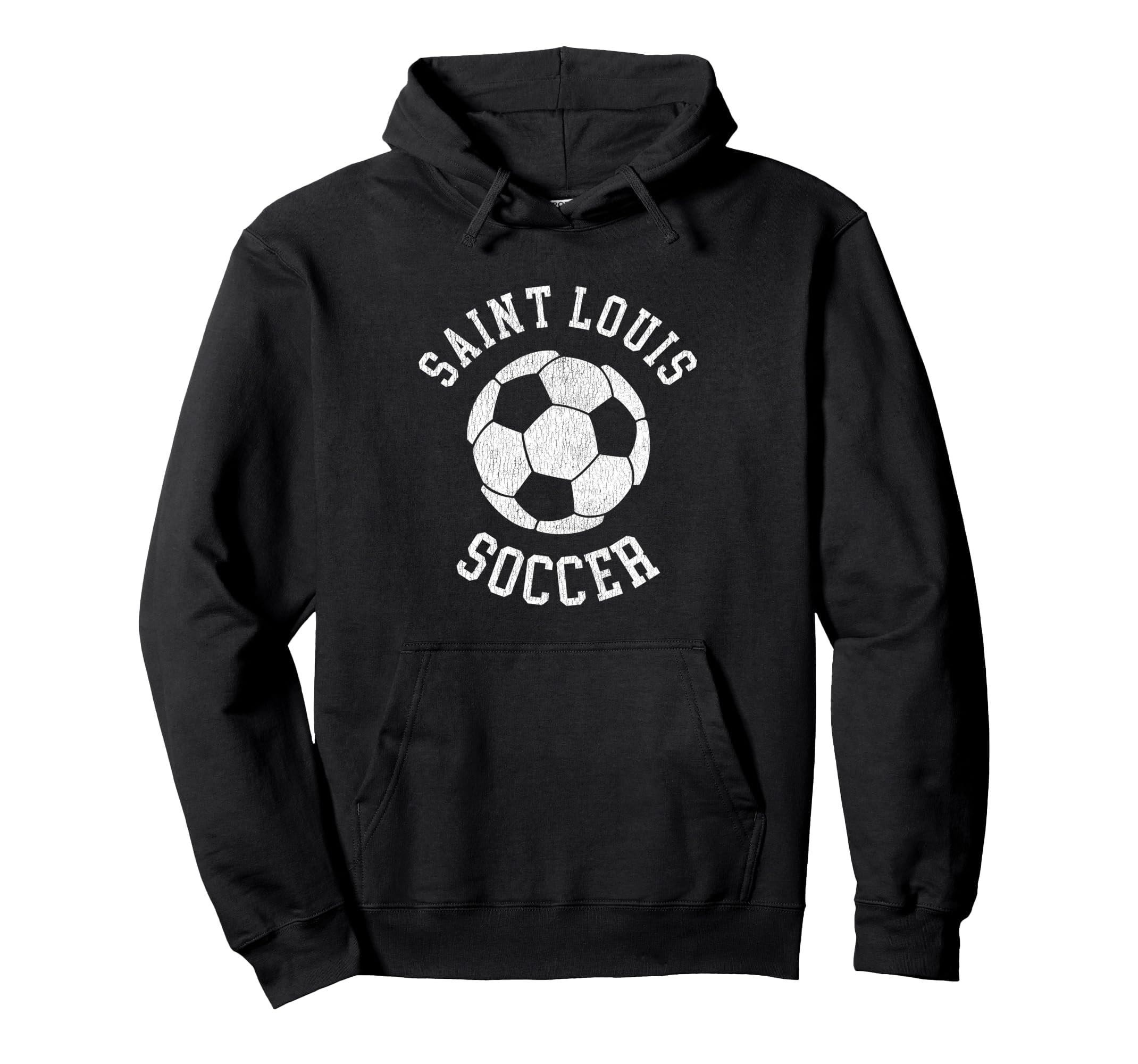 Saint Louis Soccer Distressed 90S Hoodie - Aesthetic Graphic Unisex