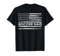 Soccer Dad Usa Flag Distressed T-Shirt - Aesthetic Graphic for Adults