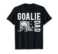 Ice Hockey Goalie Dad Ice Hockey T-Shirt - Casual Everyday Wear for Adults