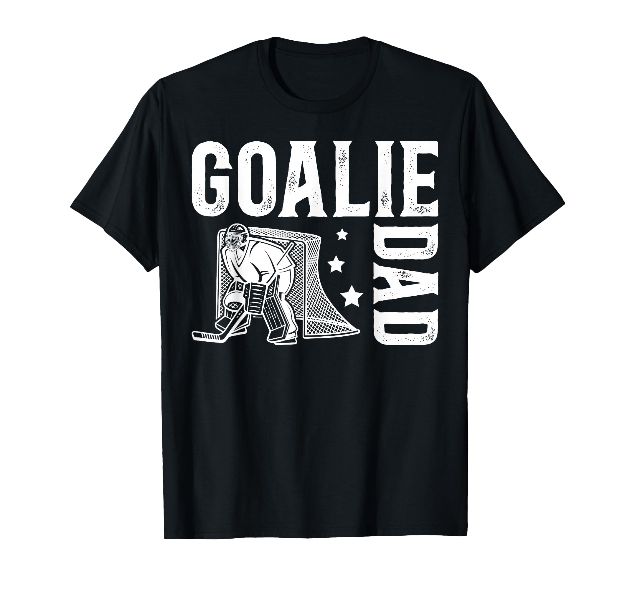 Ice Hockey Goalie Dad Ice Hockey T-Shirt - Casual Everyday Wear for Adults