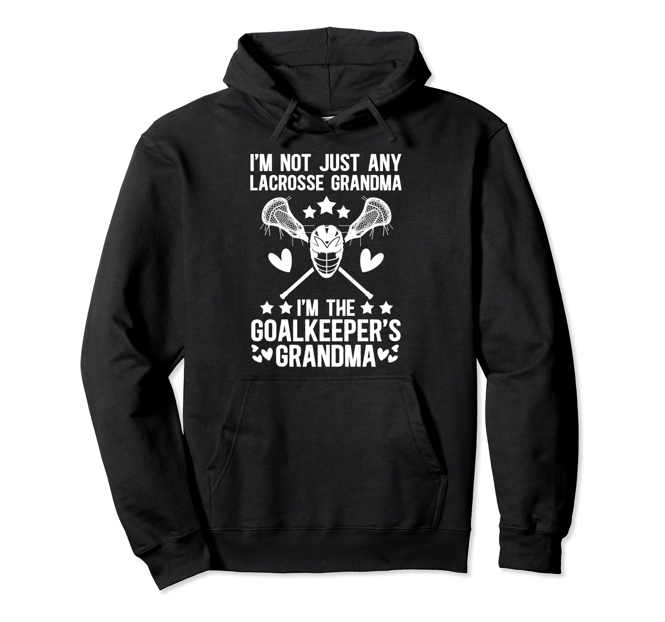 Im Lacrosse Goalkeeper Grandma Lacrosse Hoodie - Minimalist Print Unisex