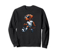Rodesian Ridgeback Dog Soccer Sweatshirt - Unique Graphic Men Women