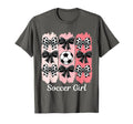 Soccer Coquette Bow Soccer Soccer T-Shirt - Unique Graphic Men Women