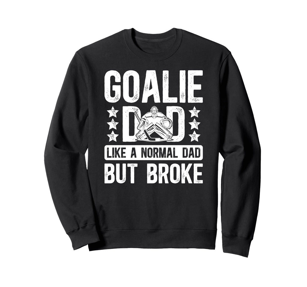 Hockey Goalie Dad Definition Dad Sweatshirt - Unique Graphic Men Women