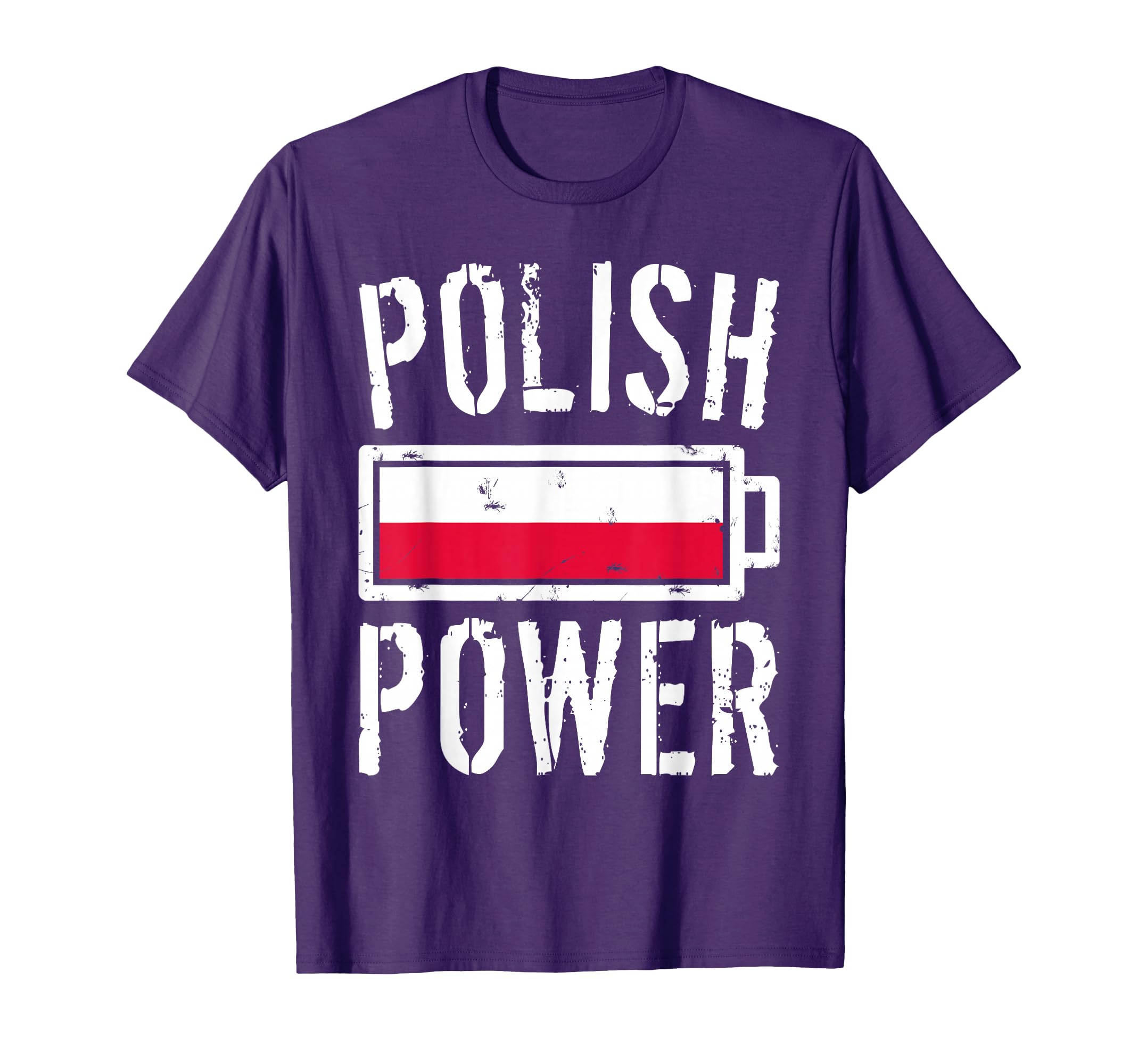 Poland Flag Polish Power Battery Proud T-Shirt - Custom Art Print Men Women