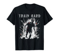 Train Hard Zombie Creepy Soccer T-Shirt - Trendy Graphic Men Women