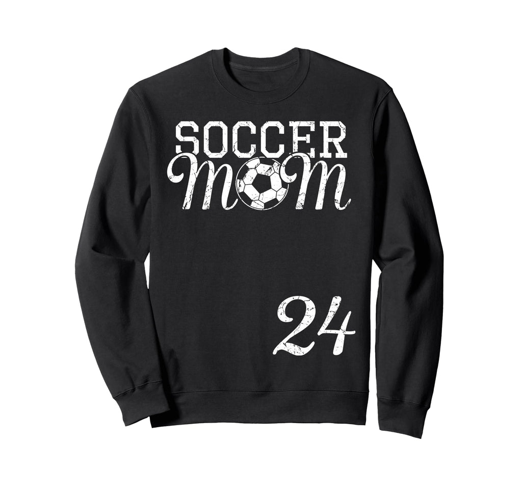 Soccer Mom Jersey Number 24 Favorite Sweatshirt - Minimalist Print Unisex