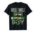 Great Uncle Birthday Soccer Player T-Shirt - Graphic Print for Adults