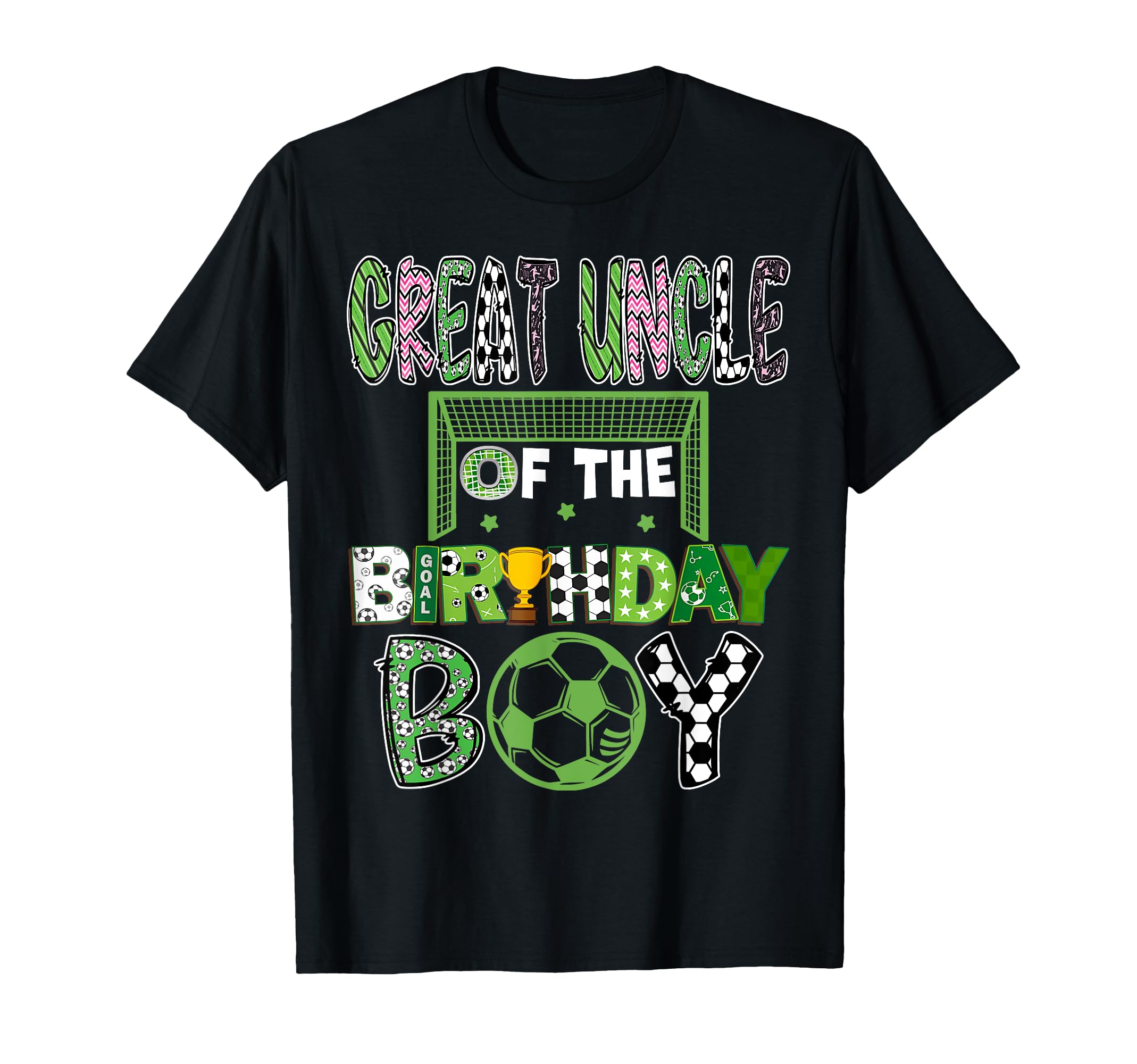 Great Uncle Birthday Soccer Player T-Shirt - Graphic Print for Adults