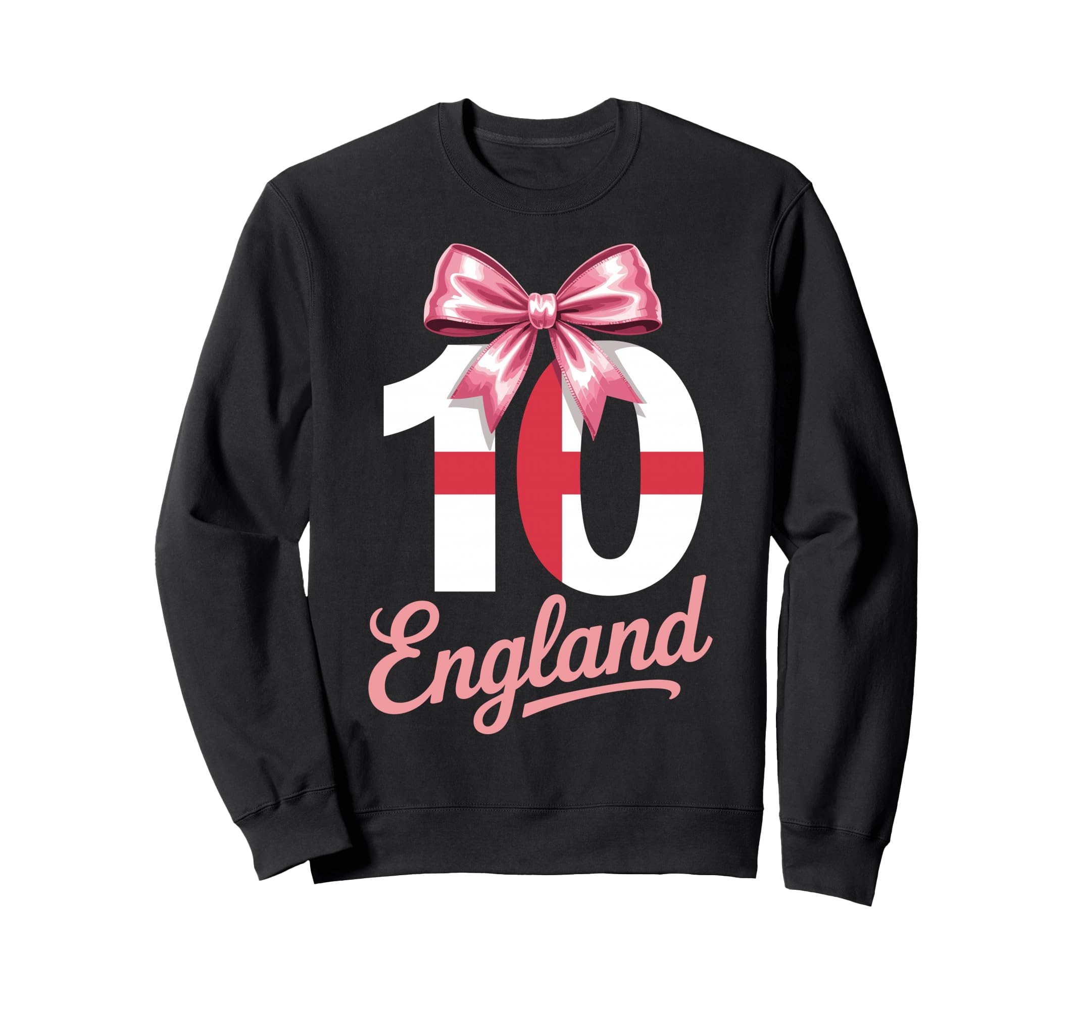 10 England Birthday Number 10 Sweatshirt - Fun Novelty Design Men Women