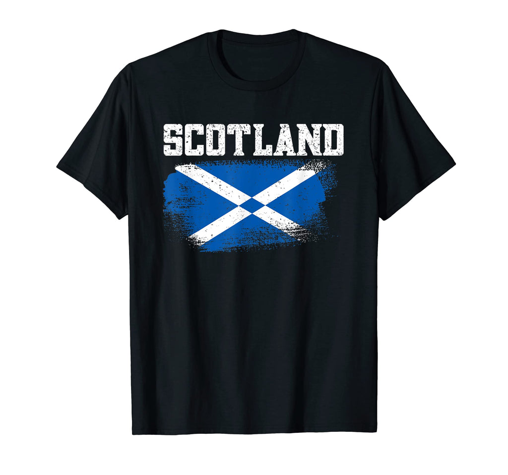 Scotland Flag Football Scottish Soccer T-Shirt - Novelty Apparel Men Women