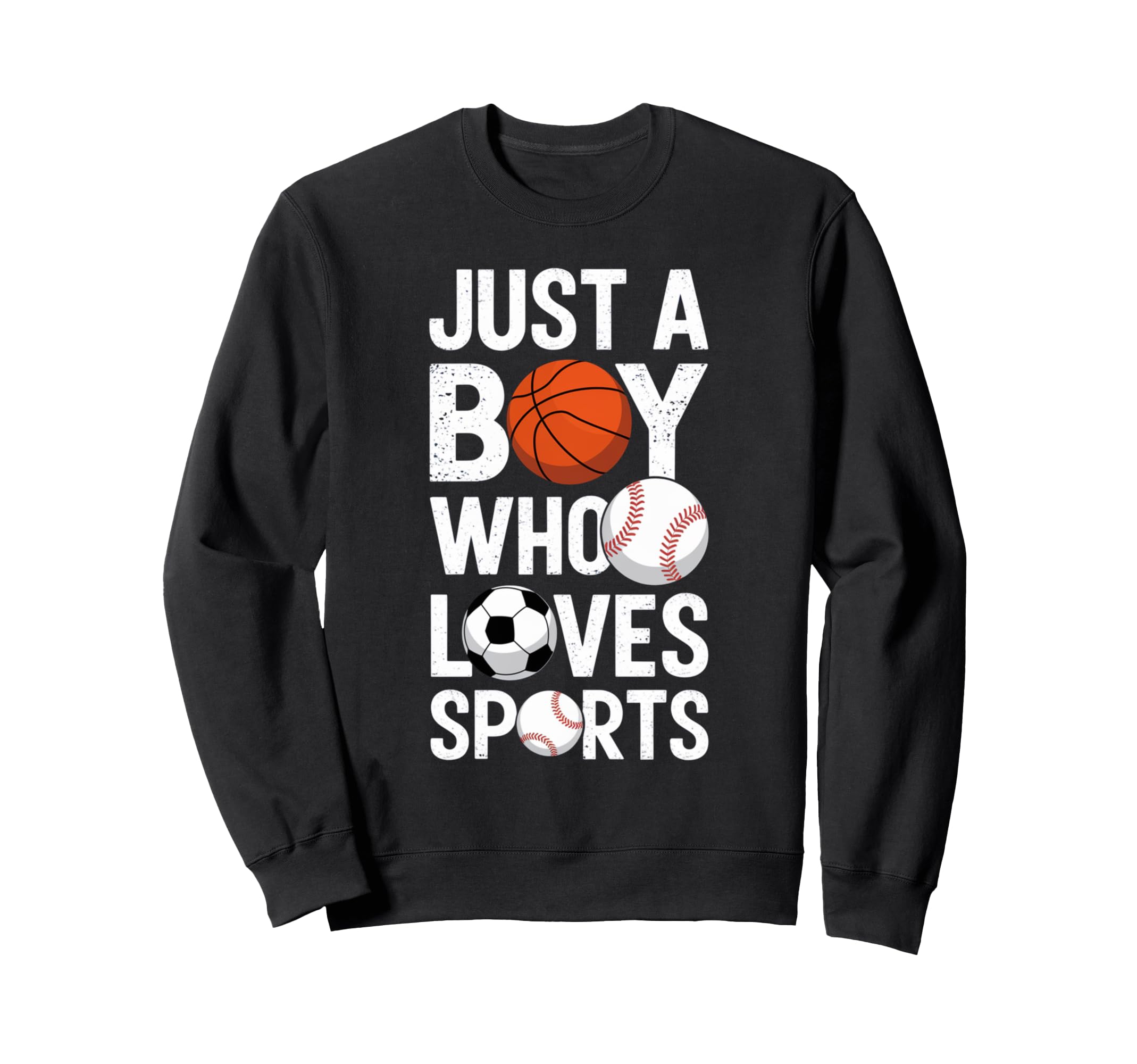 Just Who Loves Sports Basketball Sweatshirt - Graphic Print Men Women