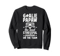 Funny Hockey Goalie Papaw Ice Sweatshirt - Minimalist Print for Adults